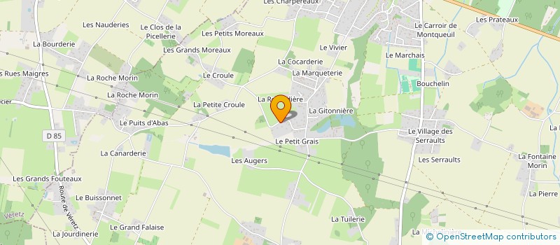 localisation de l'entreprise STUDIOS DCPJ (STUDIOS DE LA DIVISION CINEMATOGRAPHIQUE PRESSE ET JEUX)  AZAY-SUR-CHER