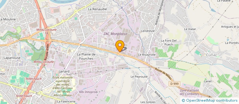 localisation de l'entreprise STUDIOS H2G  ALBI