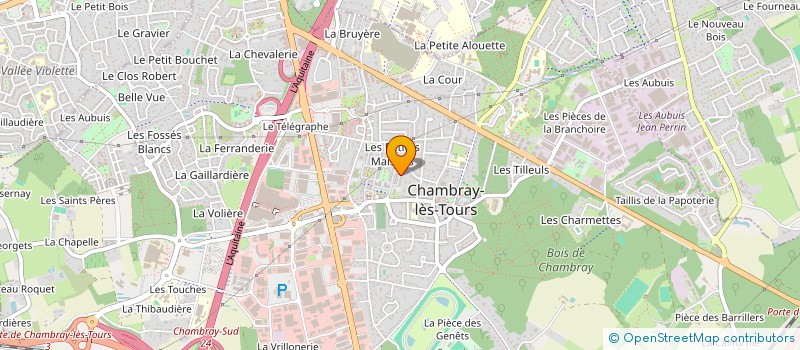 localisation de l'entreprise STUDIOS MEUBLES 37  CHAMBRAY-LES-TOURS