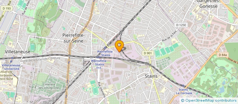 localisation de l'entreprise STUDIOS SETS à STAINS