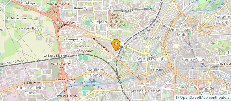 localisation de l'entreprise STUDIOS THOUILLEZ-POULOUIN  RENNES
