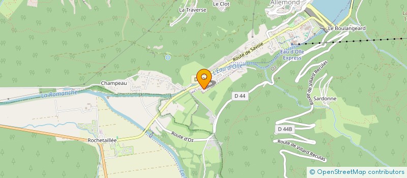 localisation de l'entreprise STUDIOZ  ALLEMOND