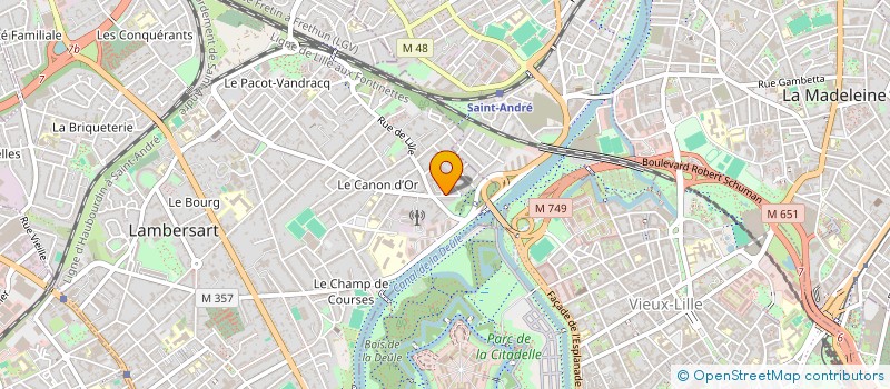 localisation de l'entreprise STUDIUM à LAMBERSART