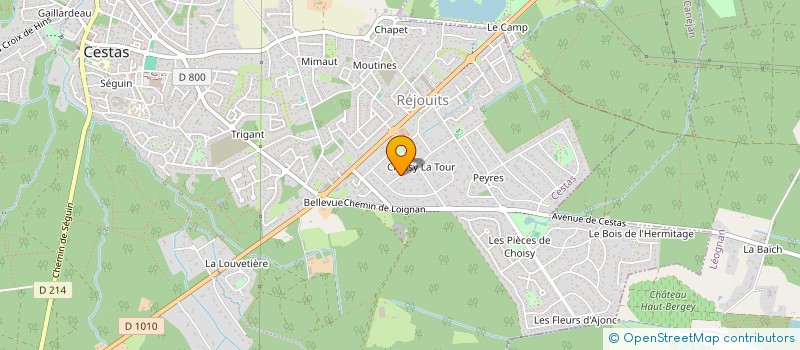 localisation de l'entreprise STUDIUM REJOUIT à CESTAS
