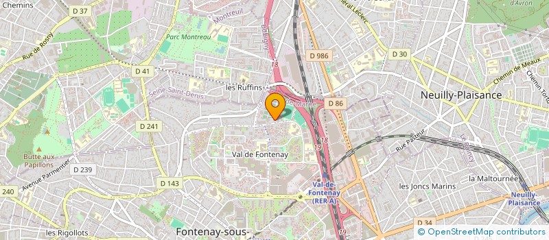 localisation de l'entreprise STUDIX à FONTENAY-SOUS-BOIS
