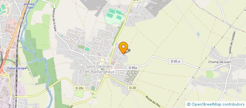 localisation de l'entreprise STUDY ELEC à SAINT-GEORGES-LES-BAILLARGEAUX