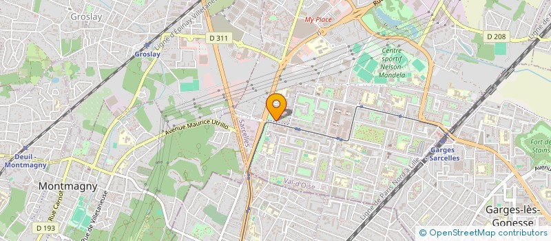 localisation de l'entreprise STUDY FORMA à SARCELLES