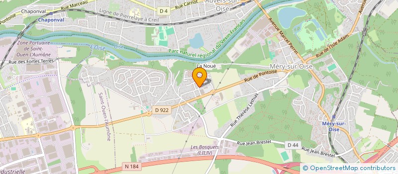 localisation de l'entreprise STUDYO GRAPHIC à MERY-SUR-OISE