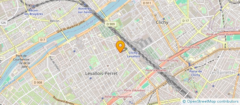 localisation de l'entreprise STUDYRAMA à LEVALLOIS-PERRET