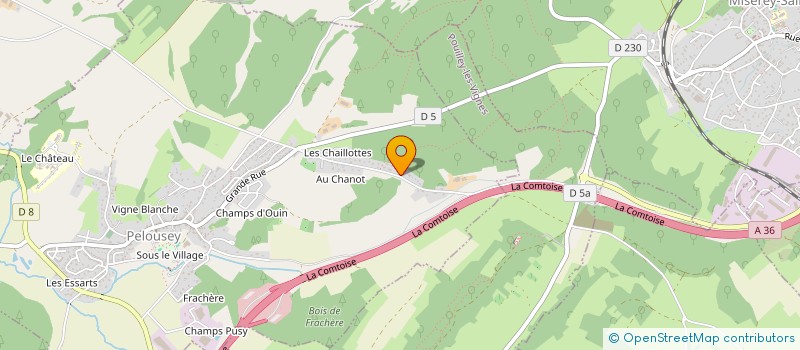 localisation de l'entreprise STUDYX  PELOUSEY