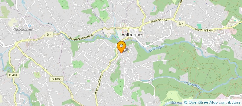 localisation de l'entreprise STUNOCORP  VALBONNE