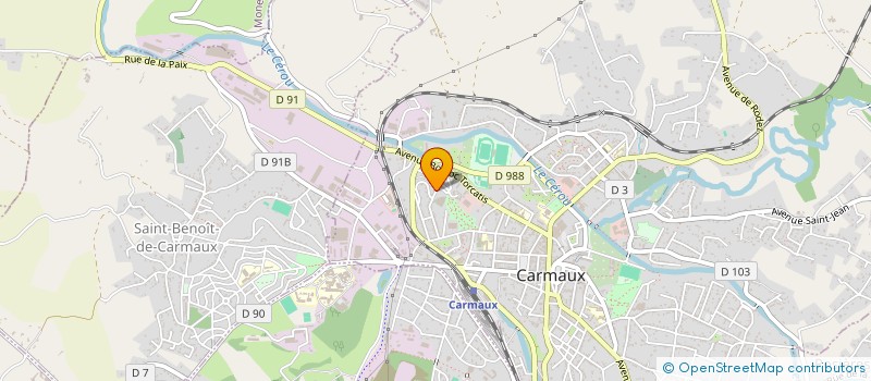 localisation de l'entreprise STUNTMEN TORENTO PRODUCTION  CARMAUX