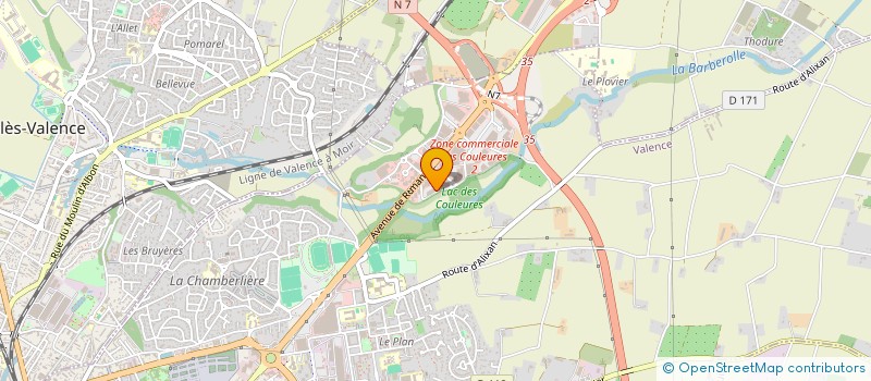 localisation de l'entreprise STUP ET FETES  VALENCE