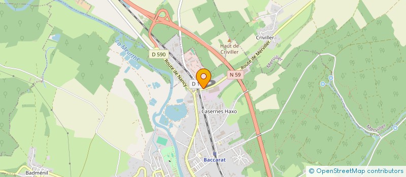 localisation de l'entreprise STURLUX  BACCARAT