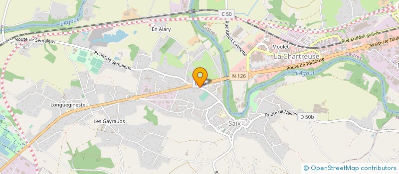 localisation de l'entreprise STV INGENIERI à SAIX