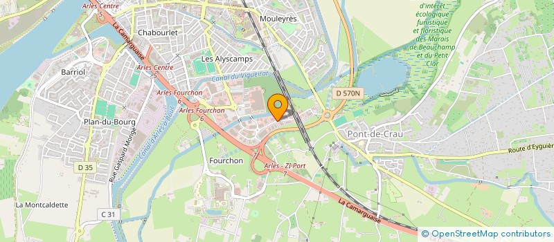 localisation de l'entreprise STV PROJET  ARLES