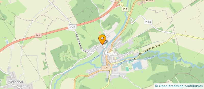 localisation de l'entreprise STV TRANSPORTS à BLAMONT