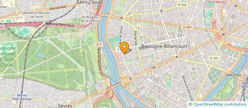 localisation de l'entreprise STVCONSULTANTS  BOULOGNE-BILLANCOURT