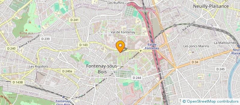 localisation de l'entreprise STVDIO 21 à FONTENAY-SOUS-BOIS