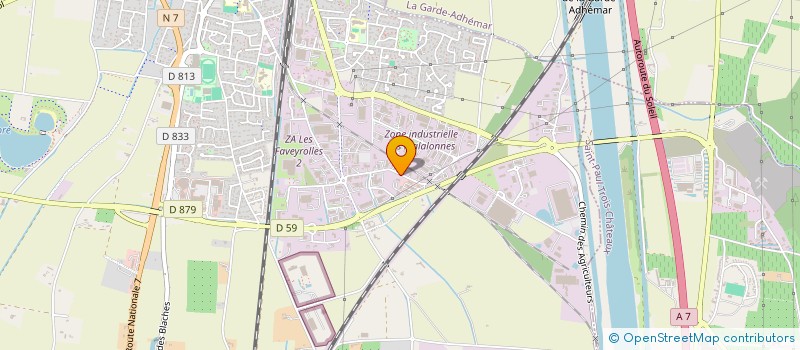 localisation de l'entreprise STVEG  PIERRELATTE