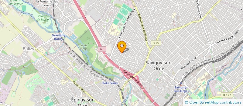 localisation de l'entreprise STVTC à SAVIGNY-SUR-ORGE