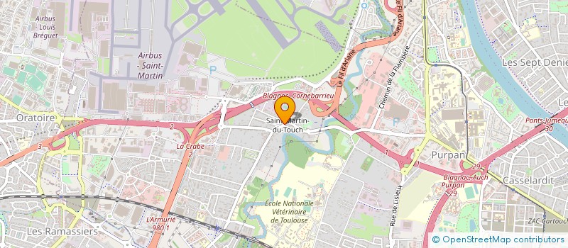localisation de l'entreprise STWAN  TOULOUSE