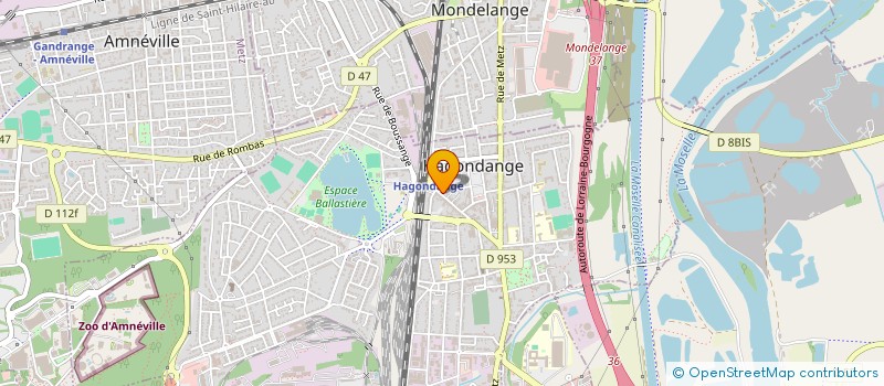 localisation de l'entreprise STY COIFFURE  HAGONDANGE