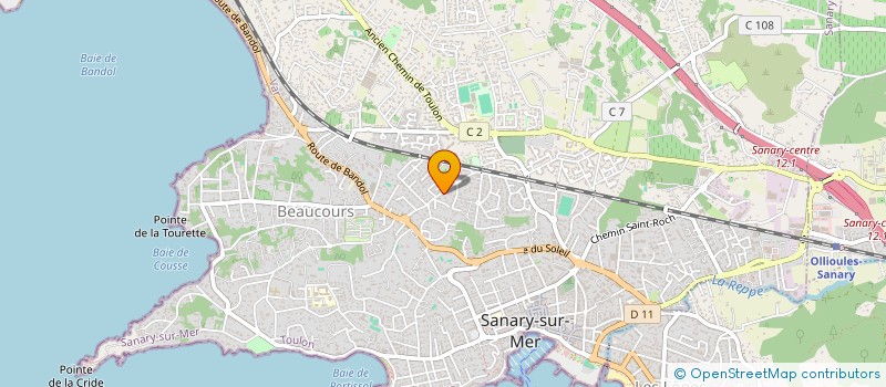 localisation de l'entreprise STYL'AFRIQUE à SANARY-SUR-MER