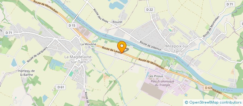 localisation de l'entreprise STYL ALU  LA MAGDELAINE-SUR-TARN