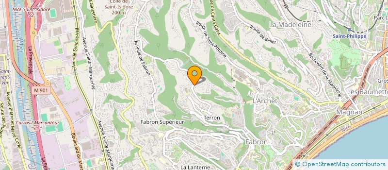 localisation de l'entreprise STYL'AUTO à NICE
