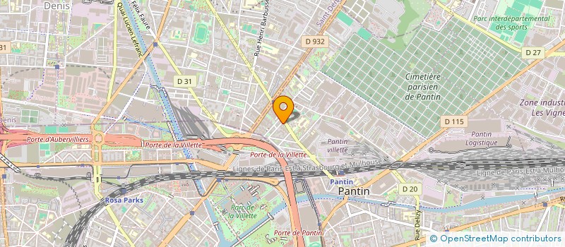 localisation de l'entreprise STYL BAT  PANTIN