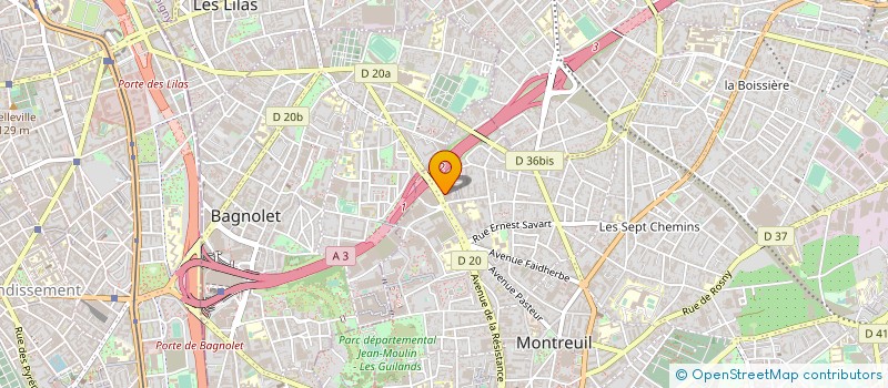 localisation de l'entreprise STYL BAZAR à MONTREUIL