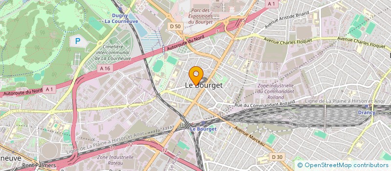 localisation de l'entreprise STYL'BEAUTE - COIFFURE DE PARIS à LE BOURGET