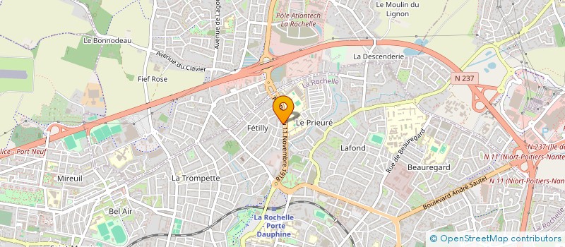 localisation de l'entreprise STYL CARROSSERIE à LA ROCHELLE