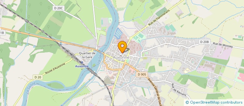 localisation de l'entreprise STYL' COIF  AUXONNE