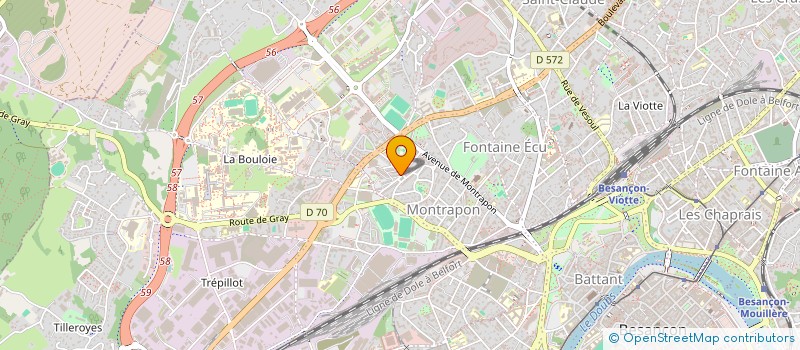 localisation de l'entreprise STYL'COIFF à BESANCON