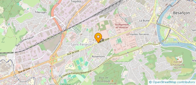 localisation de l'entreprise STYL COIFF  BESANCON