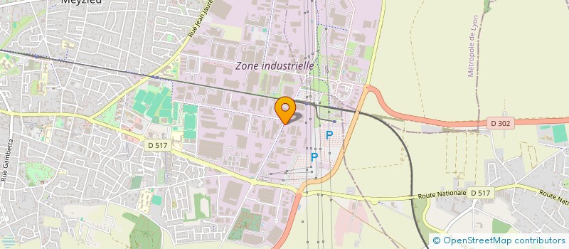 localisation de l'entreprise STYL&COM à MEYZIEU