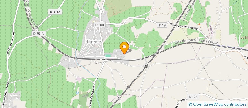 localisation de l'entreprise STYL'CREATION  THEZIERS