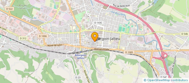 localisation de l'entreprise STYL'ELEGANCE à BOURGOIN-JALLIEU