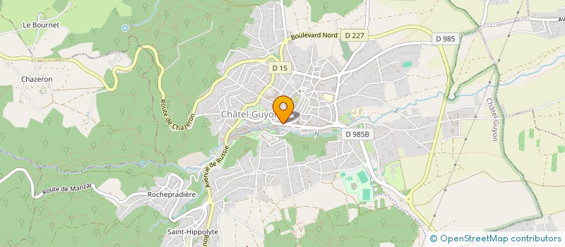 localisation de l'entreprise STYL'HABITAT  CHATEL-GUYON