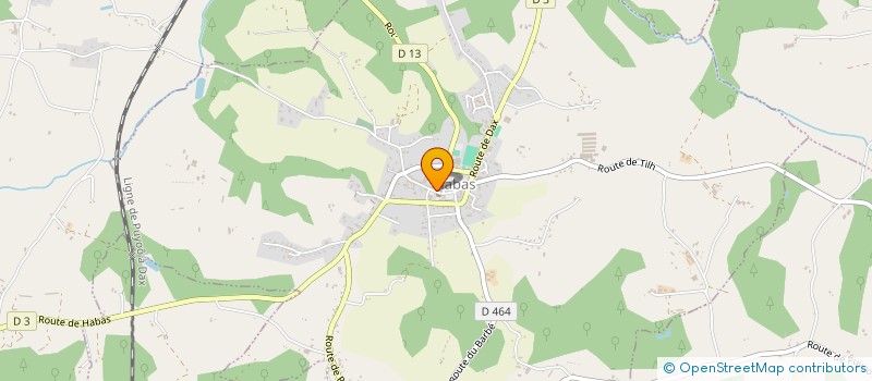 localisation de l'entreprise STYL HAIR HABAS  HABAS