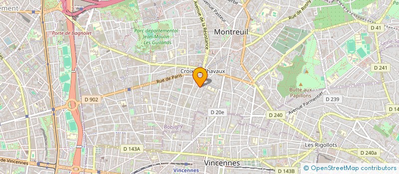 localisation de l'entreprise STYL'IMPEC à MONTREUIL