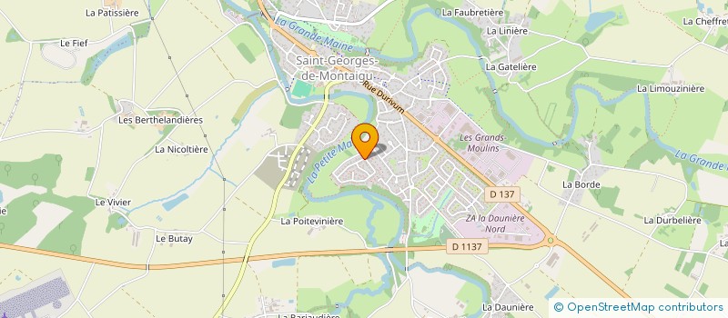 localisation de l'entreprise STYL'MENUISERIE à MONTAIGU-VENDEE