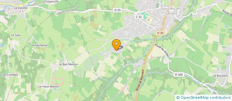 localisation de l'entreprise STYL'NATURE à SOUCIEU-EN-JARREST