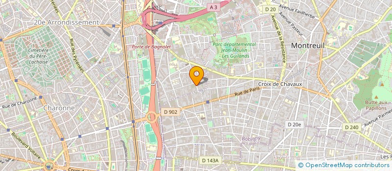 localisation de l'entreprise STYL'PARQUETS à BAGNOLET