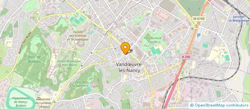 localisation de l'entreprise STYL'PEINTURE  VANDUVRE-LES-NANCY