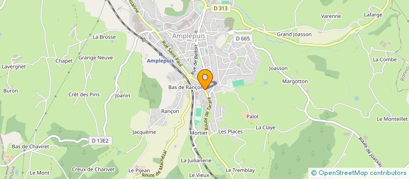 localisation de l'entreprise STYL'PRO à AMPLEPUIS