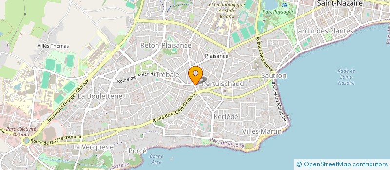 localisation de l'entreprise STYL' TONIC  PORNICHET