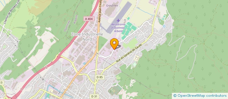 localisation de l'entreprise STYLAG à ARBENT